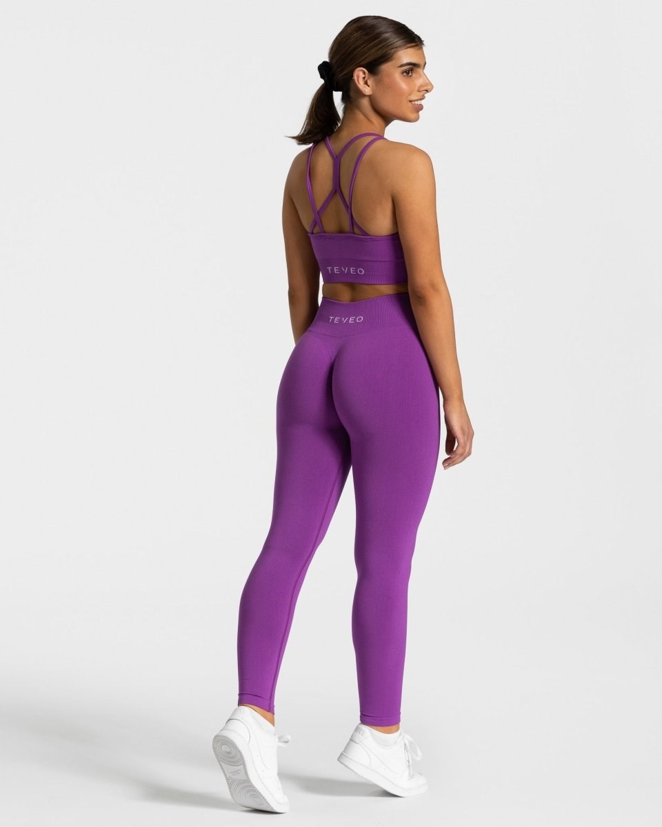 TEVEO Timeless Scrunch Leggings Violette | 19436WZSQ