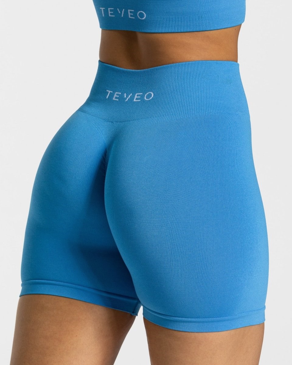 TEVEO Timeless Scrunch Shorts Bleu | 76395EWZR