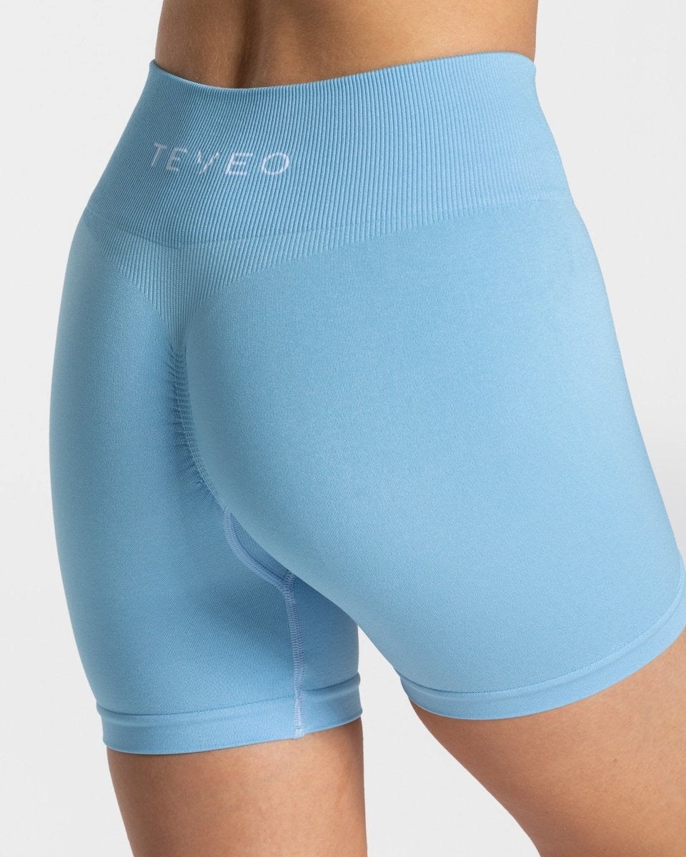 TEVEO Timeless Scrunch Shorts Bleu | 90126GUES