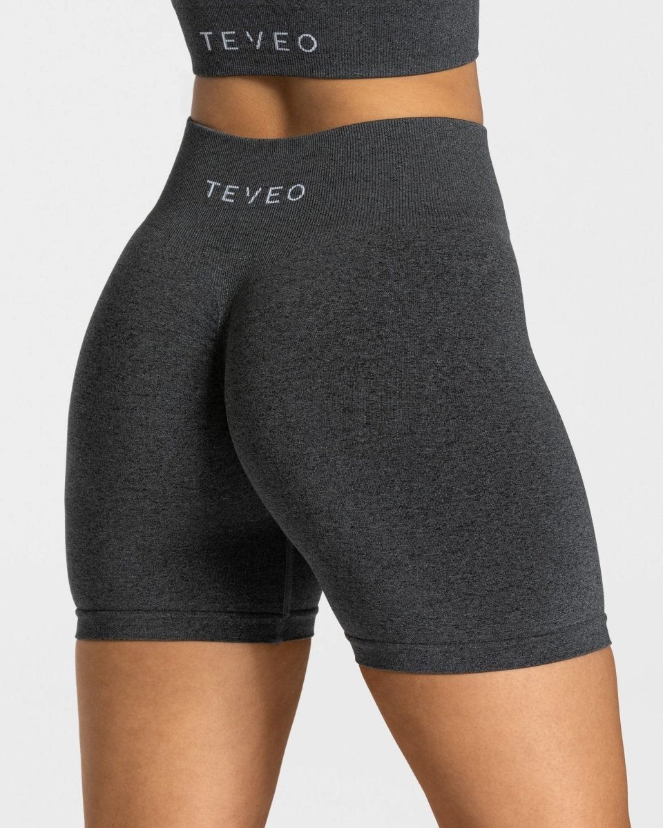 TEVEO Timeless Scrunch Shorts Grise Foncé | 82501VBPY