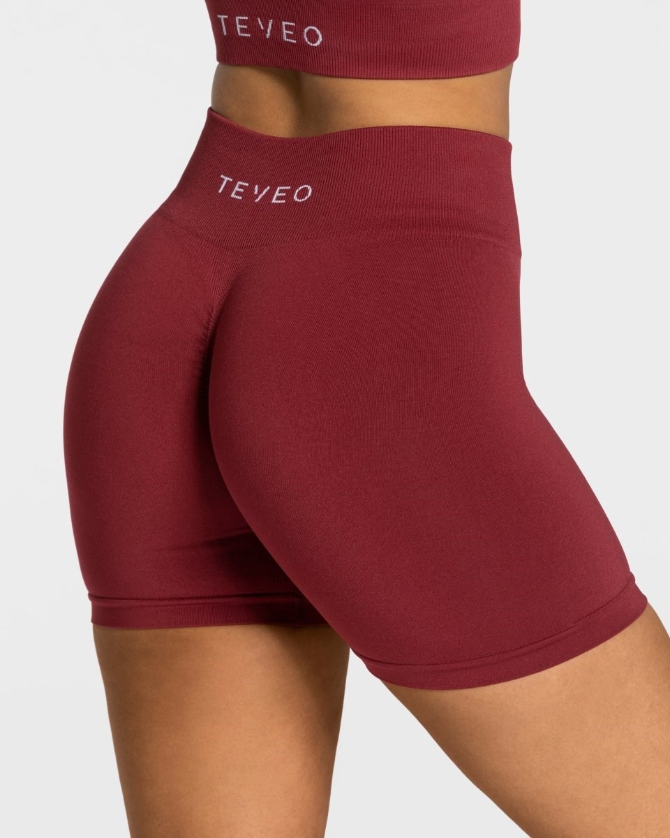 TEVEO Timeless Scrunch Shorts Rouge | 37692RXCY