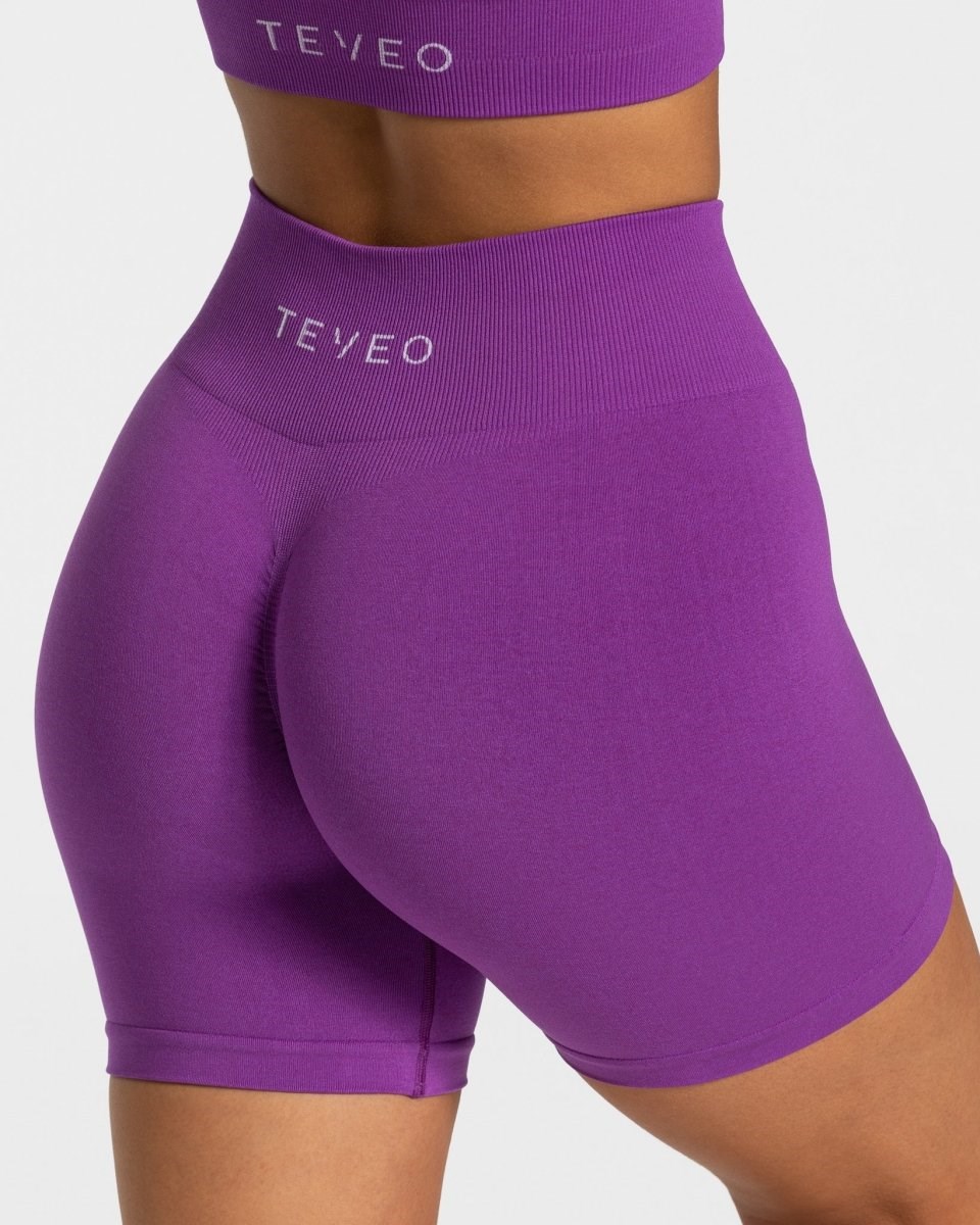 TEVEO Timeless Scrunch Shorts Violette | 49820RVCQ