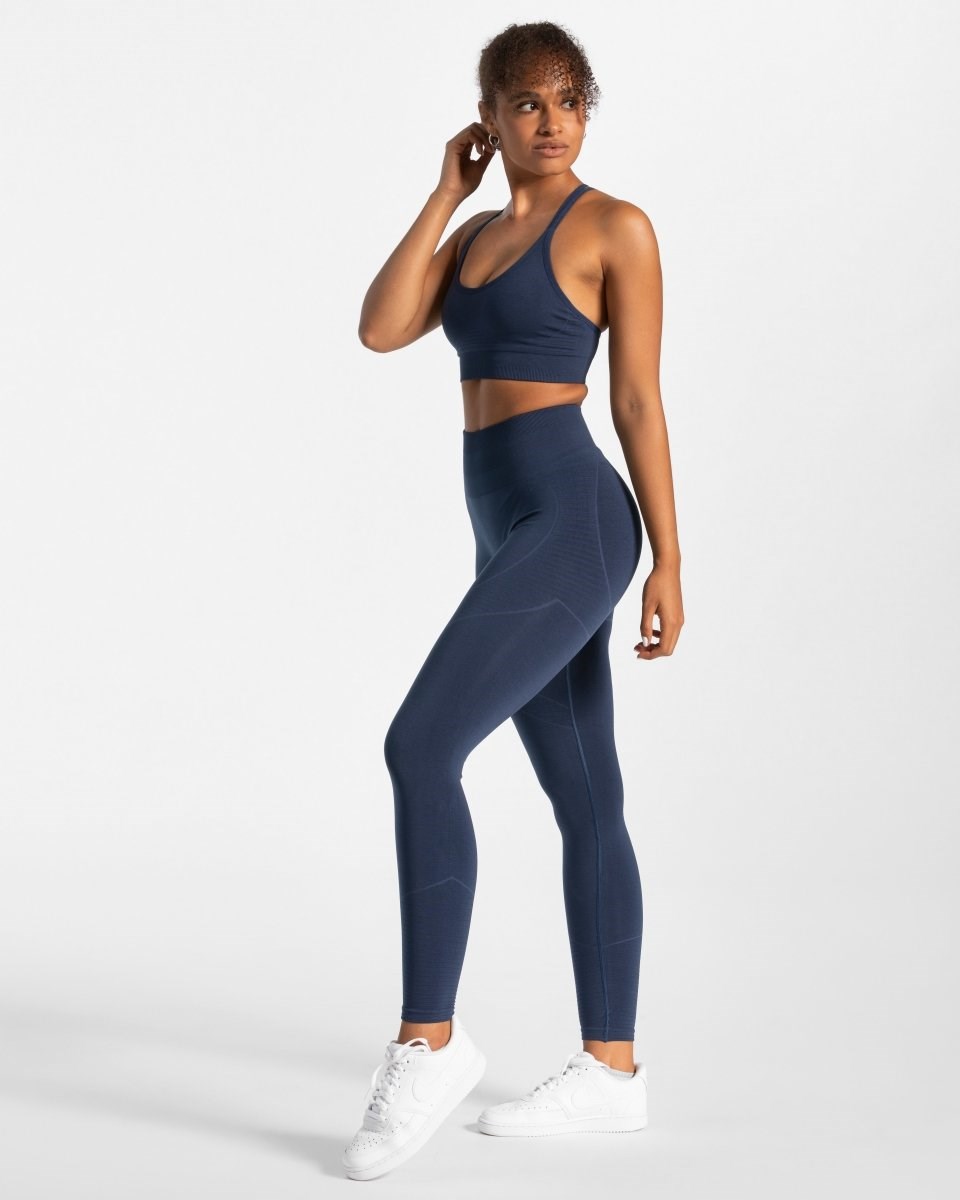 TEVEO True Leggings Bleu Foncé | 18635MSJV