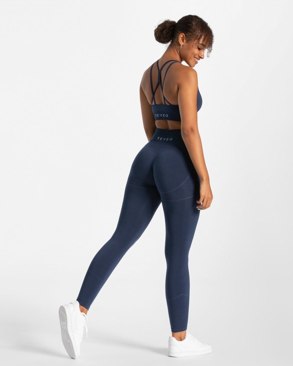 TEVEO True Leggings Bleu Foncé | 18635MSJV