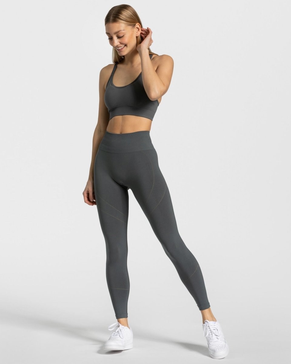 TEVEO True Leggings Grise Foncé | 67408NKYE