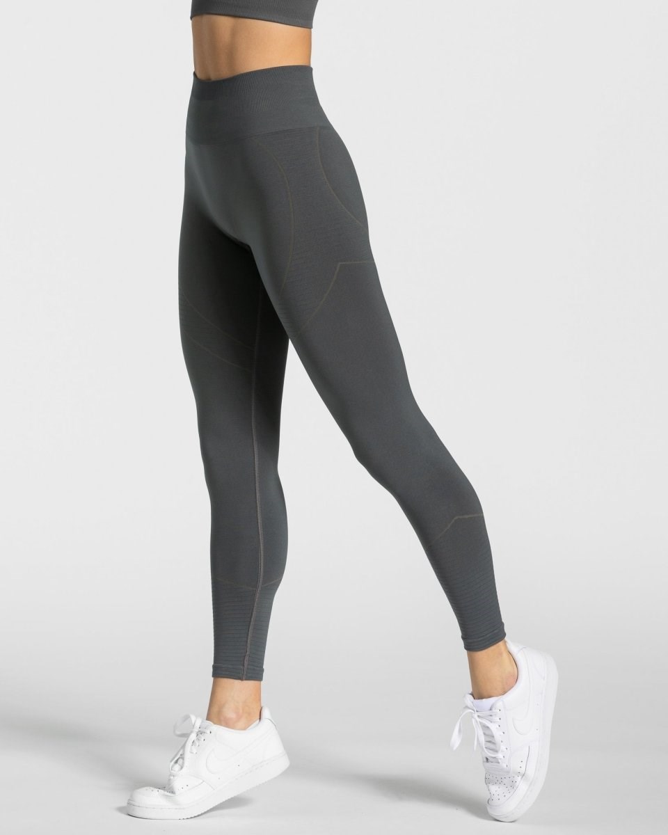 TEVEO True Leggings Grise Foncé | 67408NKYE