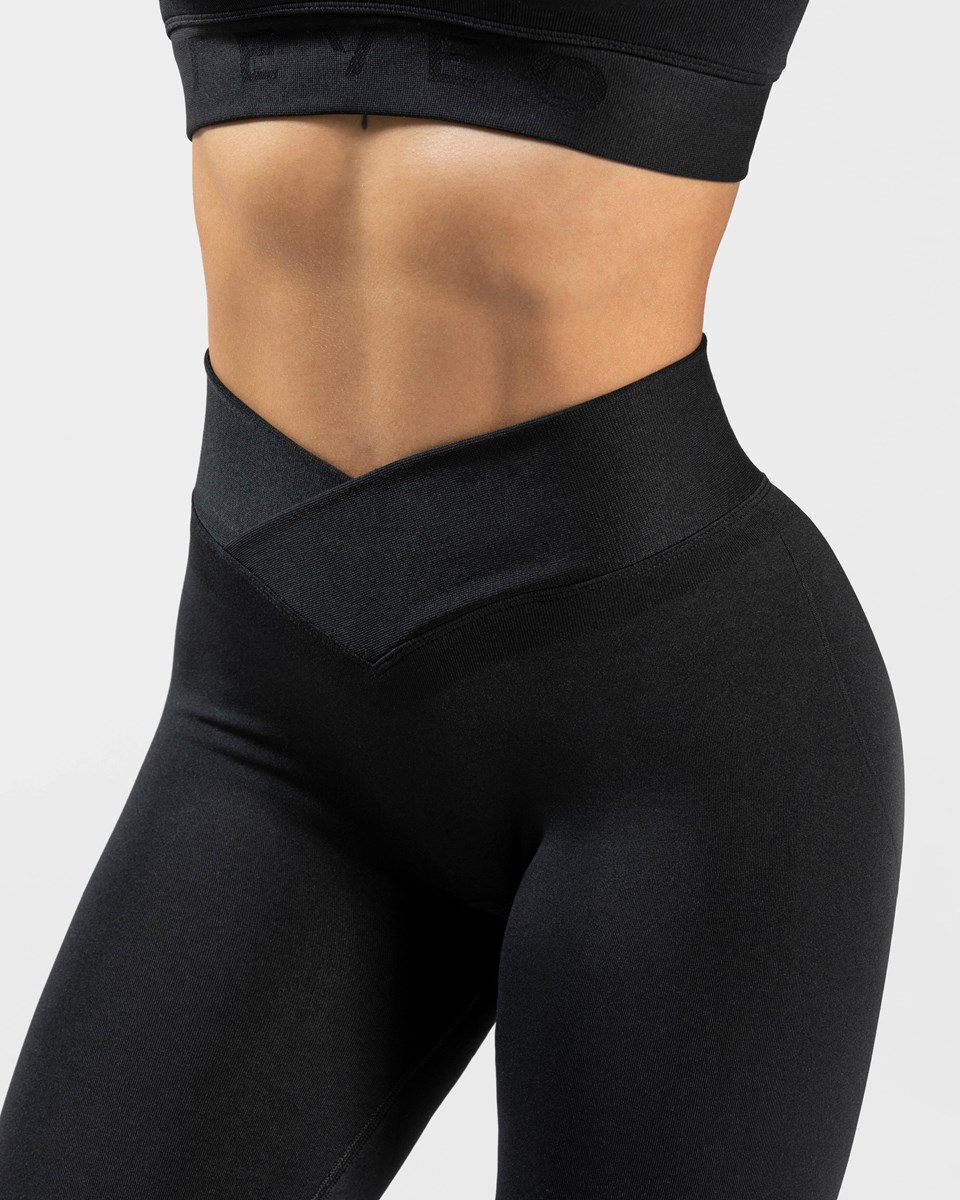 TEVEO V-Shape Leggings Noir | 50263UNLH