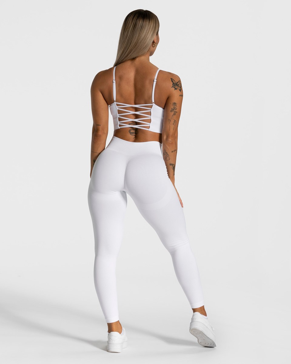 TEVEO Élégant Cross Top Blanche | 72531YZNK