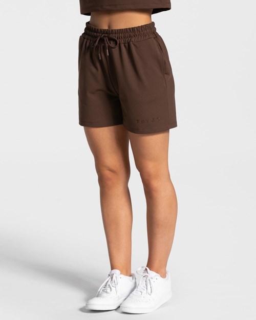 TEVEO Charming Oversized Shorts Braun | 87264RGFP