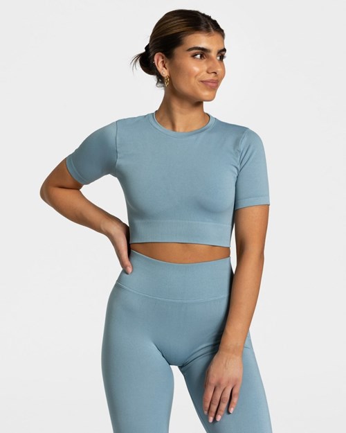 TEVEO Sensation Crop Top Bleu | 93604LGQU