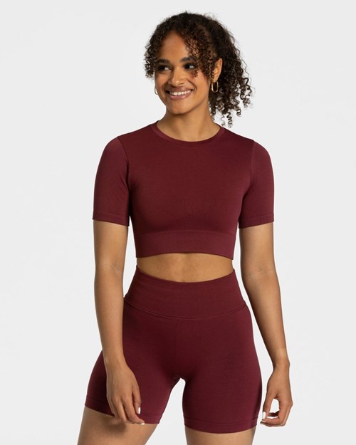 TEVEO Sensation Crop Top Rouge | 98473BFKQ