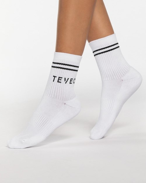 TEVEO TEVEO Crew Socken (2er) Blanche | 32475WJAD