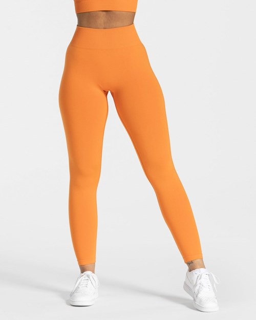 TEVEO Timeless Scrunch Leggings Orange | 84765OFNT